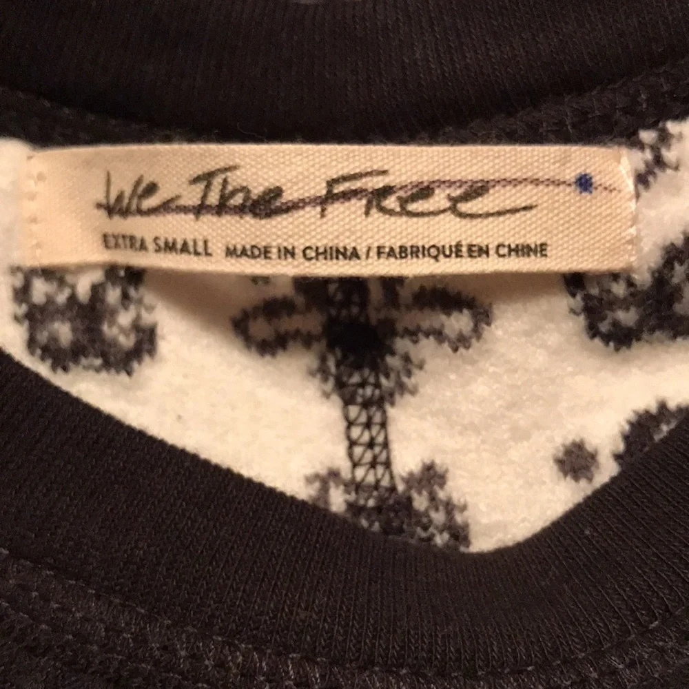 SALE NWT We the Free Stevie Layering top XS Black